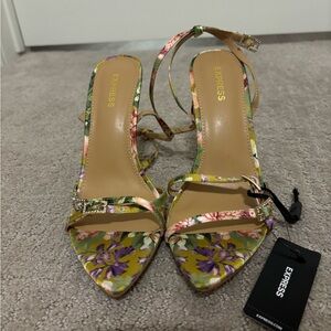 Express Floral Women's Heels - Multicolor